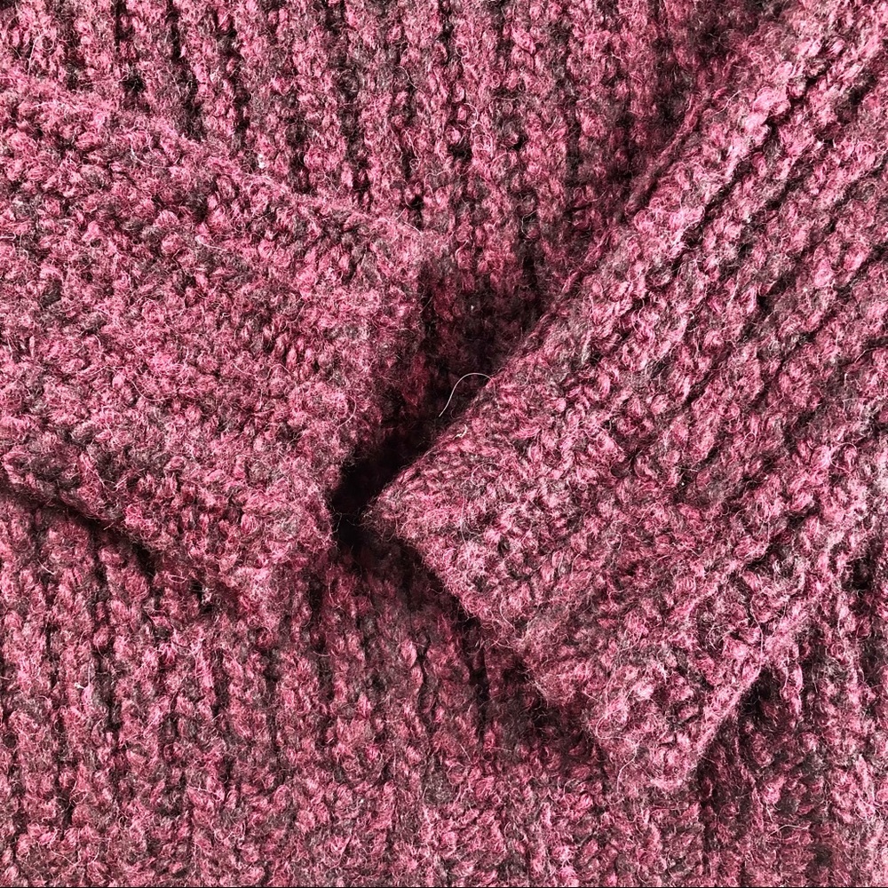 THEORY WOMENS ALPACA SWEATER BURGUNDY WINE S - Picture 14 of 15